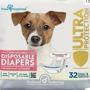 Paw inspired  Disposable Diapers NWT